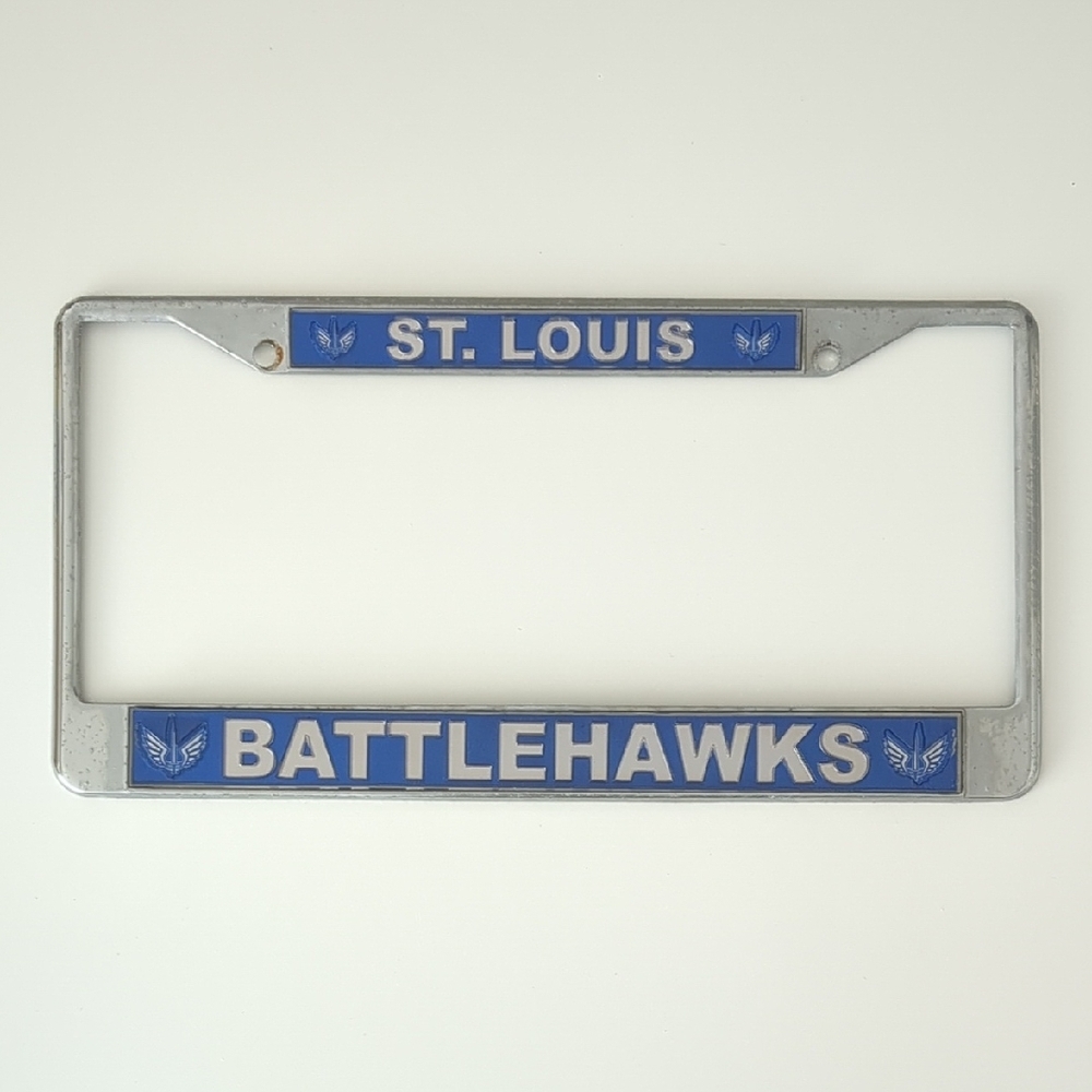 St. Louis Battlehawks License Plate Frame Football XFL Ka-Kaw
